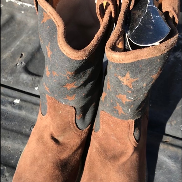 Ralph Lauren Ladies rough out leather boots NeW - Picture 5 of 8